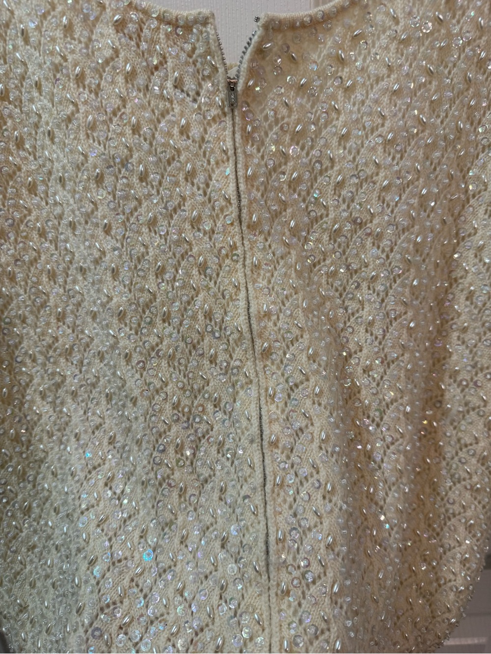 Vintage Sequin Wool Top - Picture 6 of 10